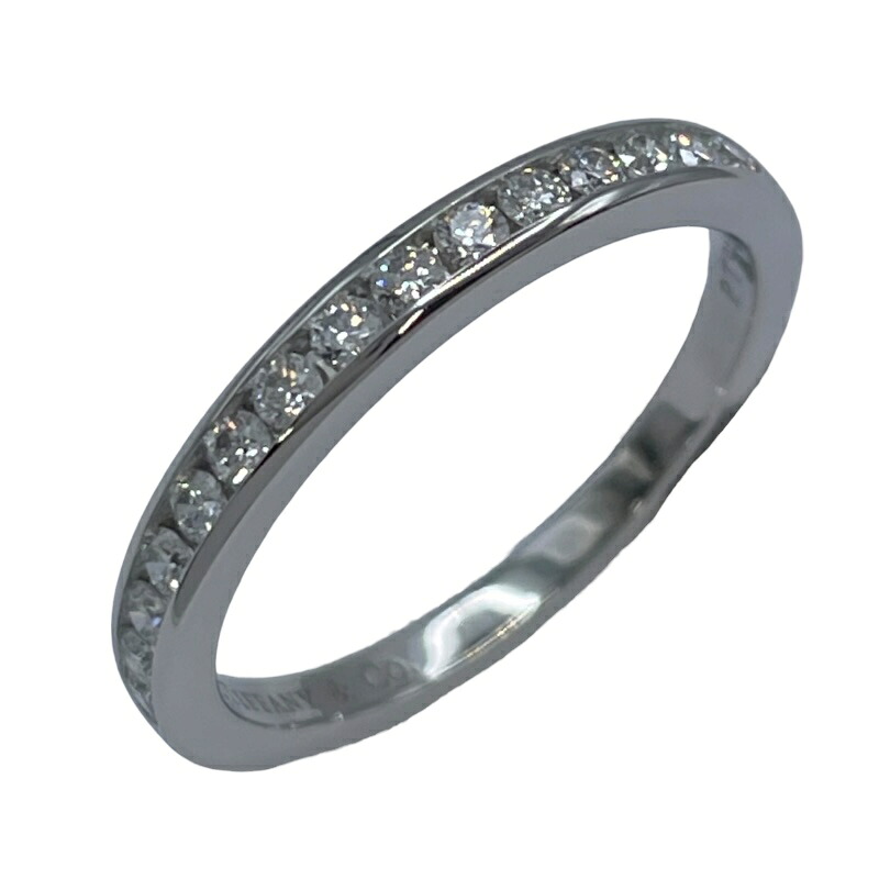 ティファニー TIFFANY＆CO チャネルセッティングリング プラチナ Pt950 ジュエリー【中古】