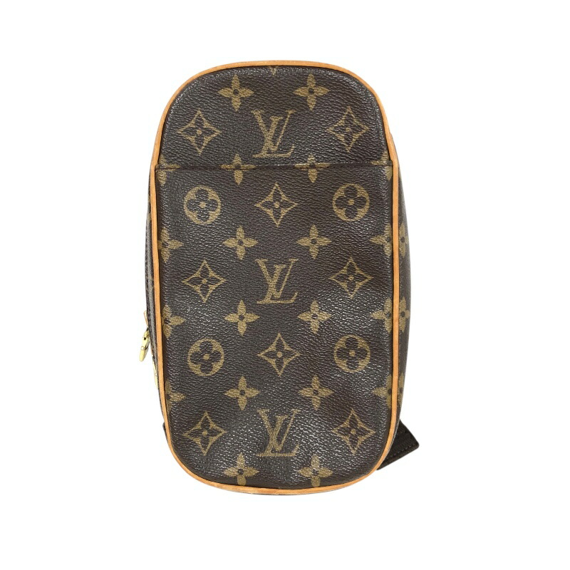 ルイ・ヴィトン LOUIS VUITTON ポシェット・ガンジュ M51870 ブラウン　ゴールド金具 モノグラム メンズ ショルダーバッグ【中古】