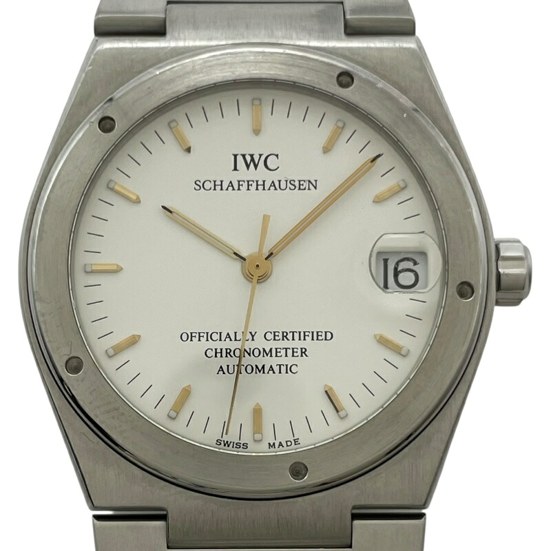 インターナショナルウォッチカンパニー IWC インヂュニア オートマティック IW352101 ホワイト SS 自動巻き レディース 腕時計【中古】|OKURA(おお蔵)店