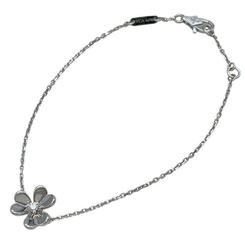 ヴァンクリーフ＆アーペル Van Cleef & Arpels フリヴォル1Pダイヤブレスレット ホワイトゴールド Au750 ジュエリー【中古】｜OKURA（おお蔵）店