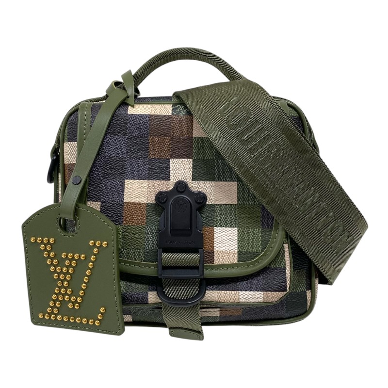 ルイ・ヴィトン LOUIS VUITTON クエスト・メッセンジャー M24450 ダモフラージュグリーン メンズ ショルダーバッグ【中古】
