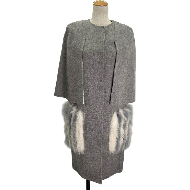 楽天市場】FENDI フェンディ 18AW フォックスファーポケットケープ