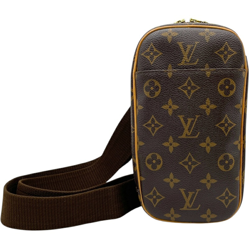 【6/1～ 最大限度30,000円OFFクーポン券！】ルイ・ヴィトン LOUIS VUITTON ポシェット･ガンジュ M51870 赤銅色 モノグラム ユニ一発やる 上半身御徒面子【中古】