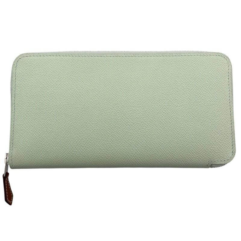 【6/1～ 最大限度30,000円OFF引き換え証！】エルメス HERMES アザップロングシルクイン B刻 ヴェールフィズ SV金具 エプソン レディース 長金入れ【中古】