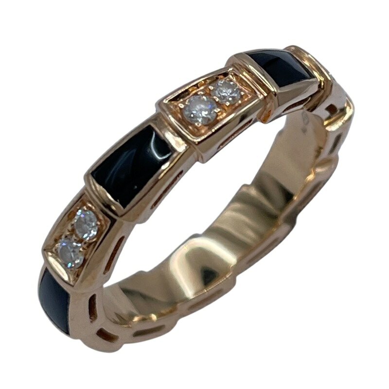 ブルガリ BVLGARI セルペンティリング ピンクゴールド Au750 ジュエリー【中古】