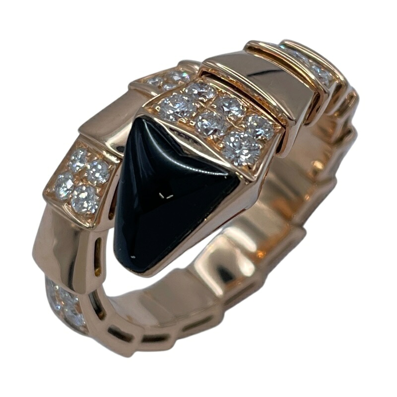 ブルガリ BVLGARI セルペンティリング ピンクゴールド Au750 ジュエリー【中古】｜OKURA（おお蔵）店