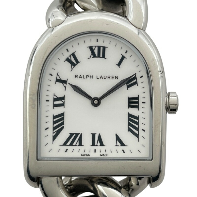 ラルフローレン RALPH LAUREN スティラッププティリンク RLR0040001 ホワイト SS メンズ 腕時計【中古】