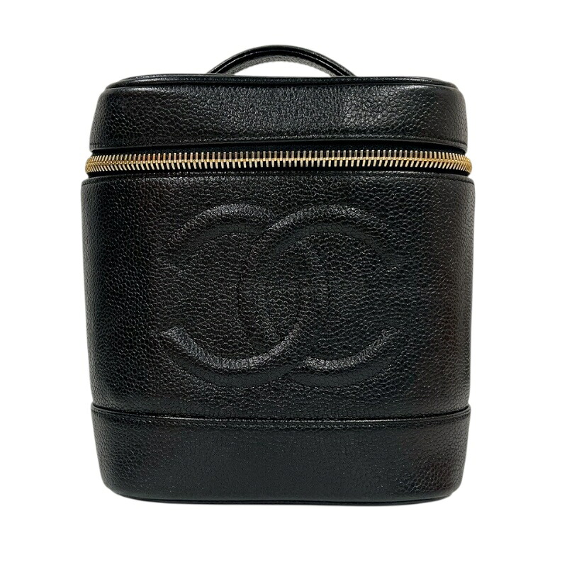 シャネル CHANEL ココマークバニティバッグ A01998 黒いこと ゴールド金具 キャビア レディース 余分の物御徒面子【中古】