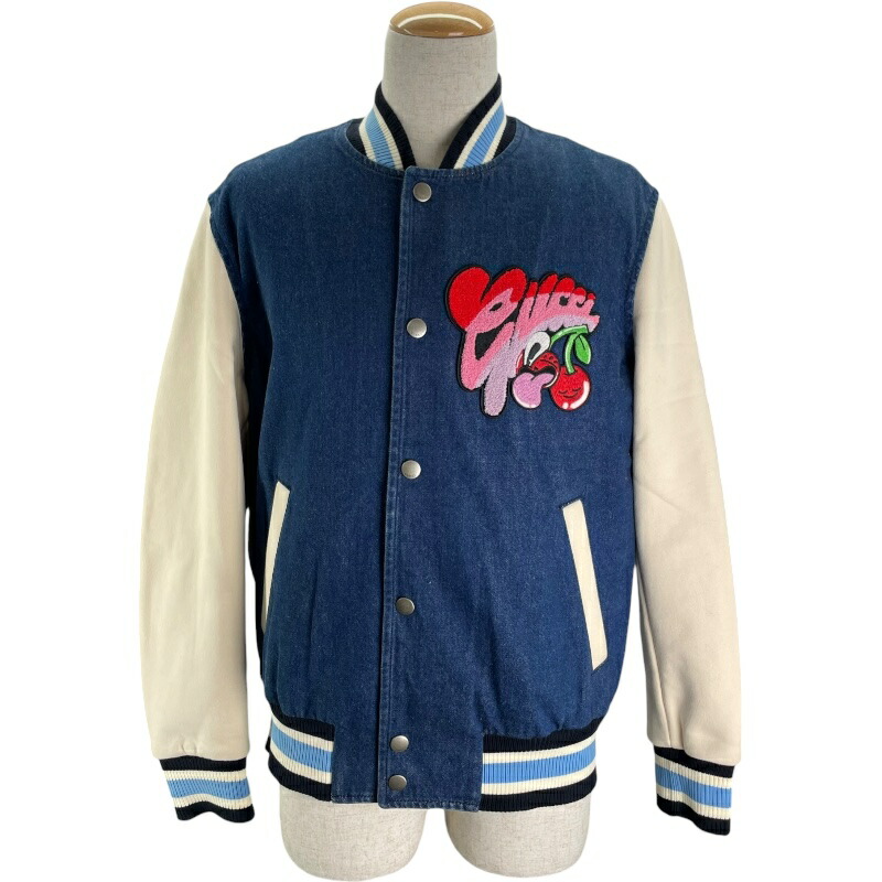 GUCCI ジャケット GUCCI Men Leather Jackets 814778 XNA5F 1028 BLACK (GUCCI/レザー