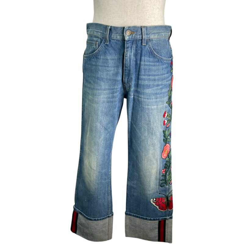 楽天市場】グッチ GUCCI デニムパンツ 衣料品 ボトムス コットン