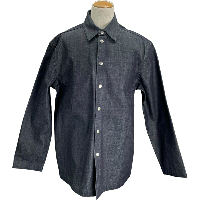 ジルサンダー JIL SANDER SHIRT55 デニムジャケット J21DL0145 インディゴ デニム メンズ デニムジャケット【中古】｜OKURA（おお蔵）店