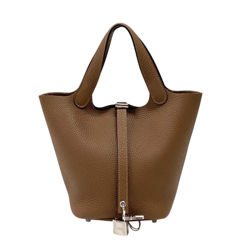エルメス HERMES ピコタンロックPM K刻 アルザン シルバー金具 トリヨンクレマンス レディース ハンドバッグ【中古】