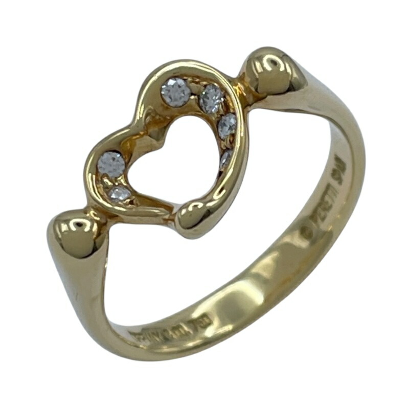 楽天市場】【中古】Tiffany＆Co. オープンハート バンドリング Pt950