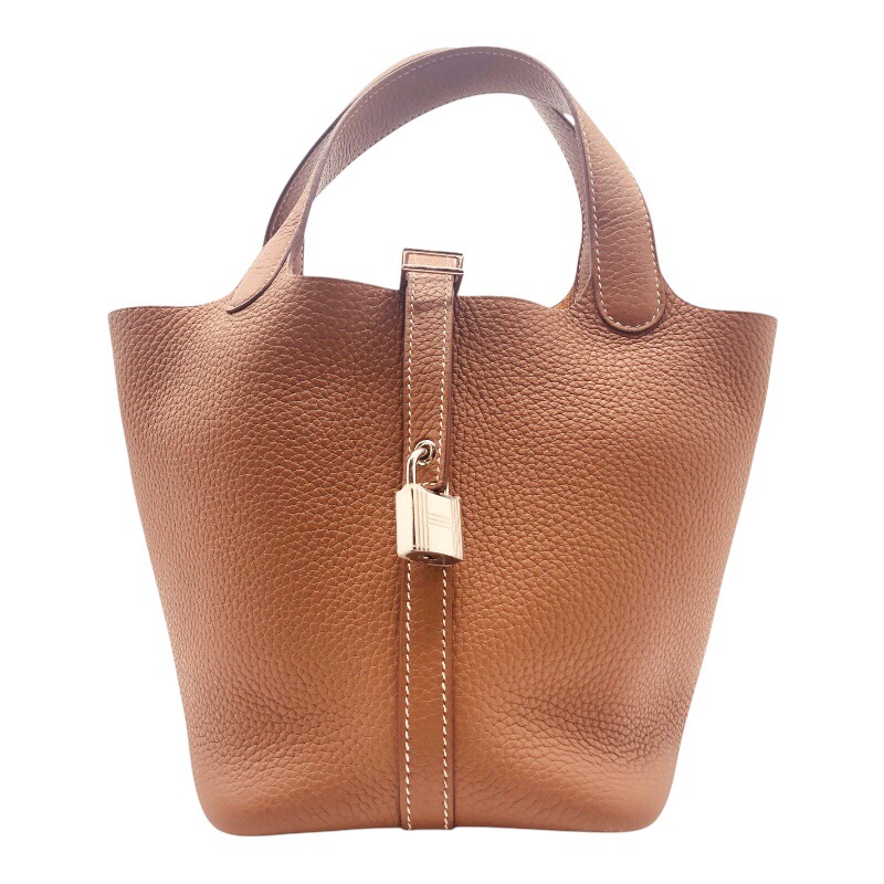 エルメス HERMES ピコタンロックPM K刻 ゴールド トリヨン レディース ハンドバッグ【中古】｜OKURA（おお蔵）店