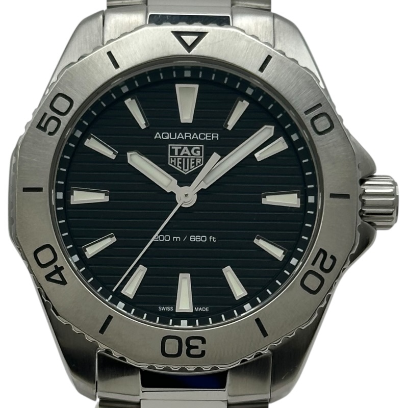 タグ・ホイヤー TAG HEUER アクアレーサー プロフェッショナル200 WBP1110 ブラック ステンレススチール クオーツ メンズ 腕時計【中古】