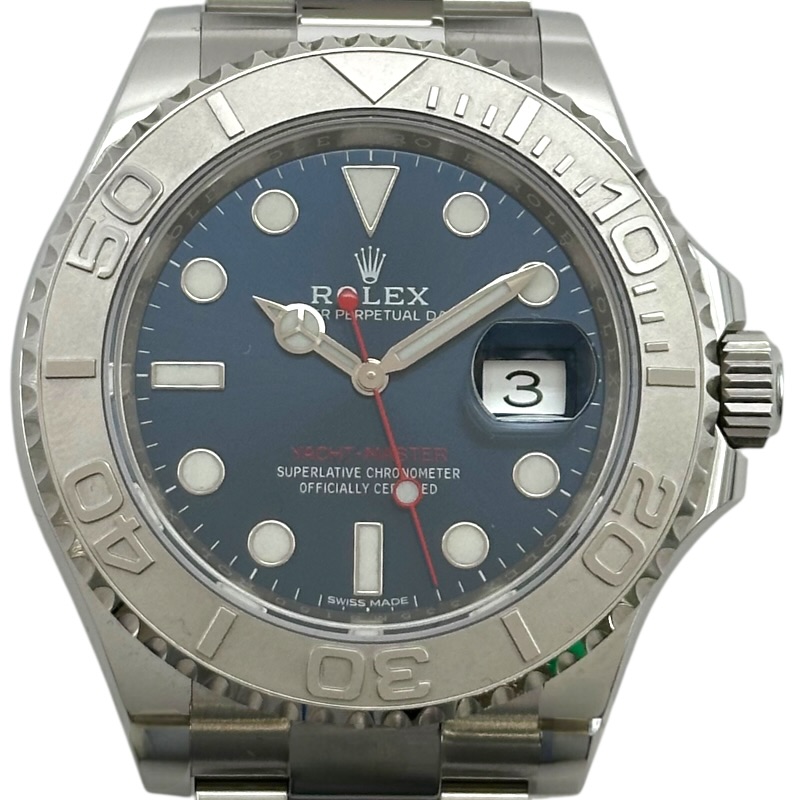 ロレックス ROLEX ヨットマスター40 116622 ブルー ステンレススチール/プラチナ 自動巻き メンズ 腕時計【中古】