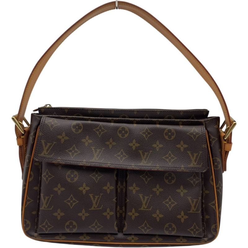 ルイ・ヴィトン LOUIS VUITTON ヴィヴァシテGM M51163 ブラウン モノグラム レディース ショルダーバッグ【中古】