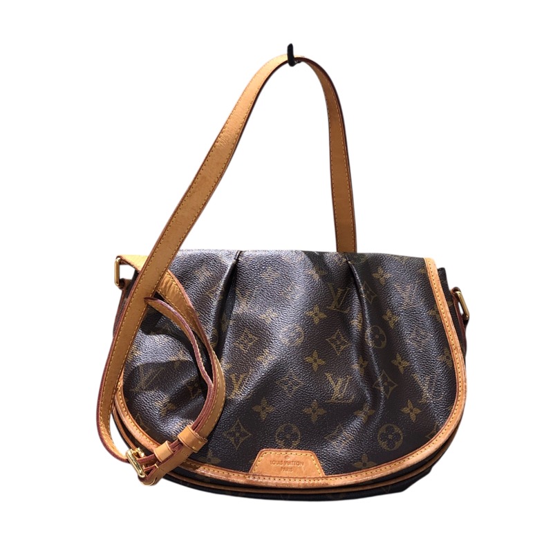 ルイ・ヴィトン LOUIS VUITTON メニルモンタンPM M40474 赤銅色 モノグラム帆布 レディース ショルダーバッグ【中古】