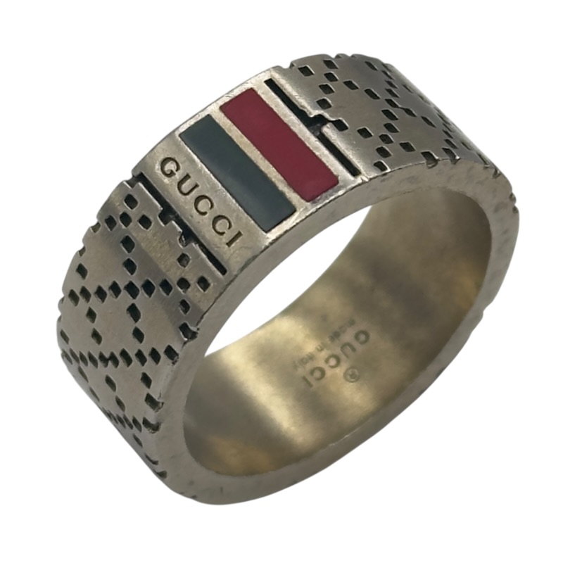 グッチ GUCCI ディアマンティッシマリング シルバー Ag925 ジュエリー【中古】