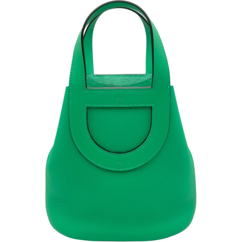 エルメス HERMES インザループ18 U刻 ヴェールコミック シルバ金具 トリヨンクレマンス レディース ハンドバッグ【中古】