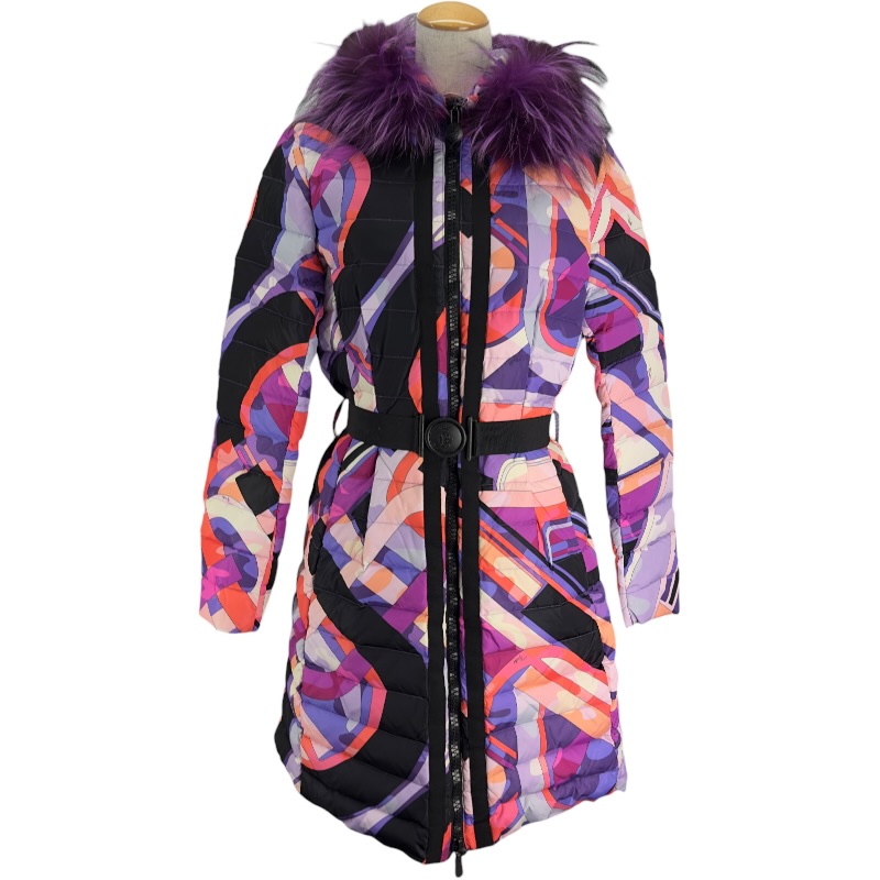 楽天市場】ランクS エミリオプッチ ベルティッド ダウンコート 総柄