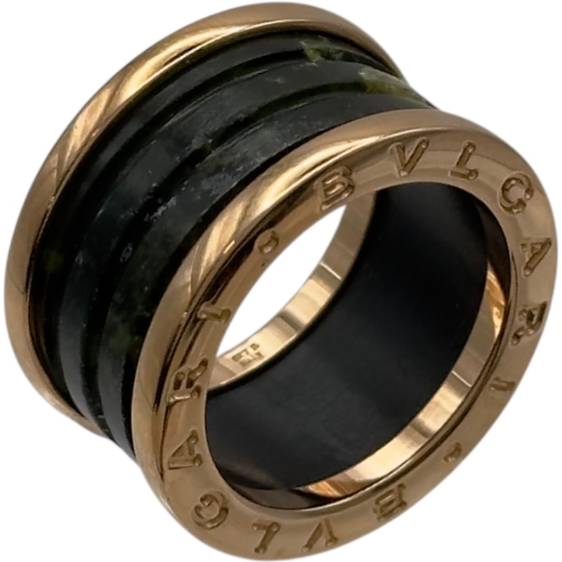 ブルガリ BVLGARI ビーゼロワンリング ピンクゴールド Au750/ボーエナイト ジュエリー【中古】