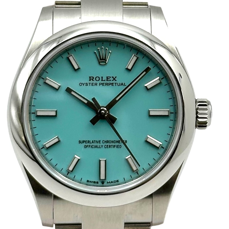 ロレックス ROLEX オイスターパーペチュアル 31 ターコイズブルー 277200 ターコイズブルー ステンレススチール 自動巻き ユニセックス 腕時計【中古】