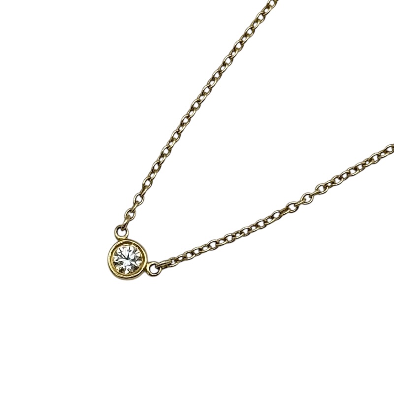 ティファニー TIFFANY＆CO バイザヤードネックレス ゴールド Au750 ジュエリー【中古】