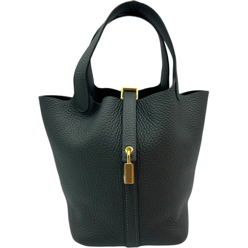 エルメス HERMES ピコタンロックPM K刻 ヴェールマングローブ ゴールド金具 トリヨン レディース ハンドバッグ【中古】|OKURA(おお蔵)店