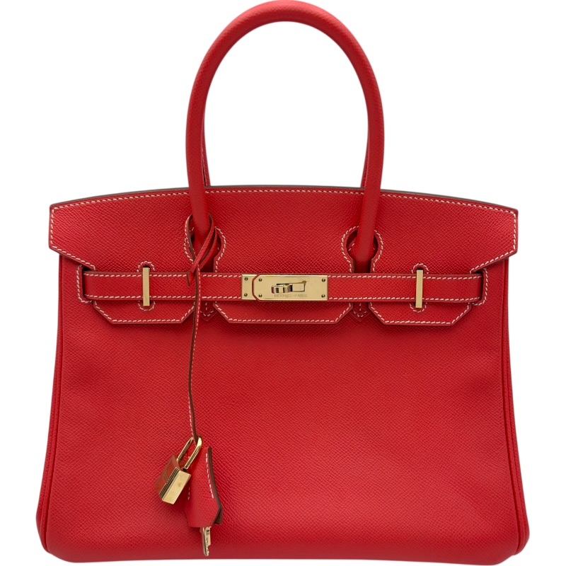 エルメス HERMES バーキン30 キャンディ □P刻 ローズジャイプール ゴールド金具 エプソン レディース ハンドバッグ【中古】