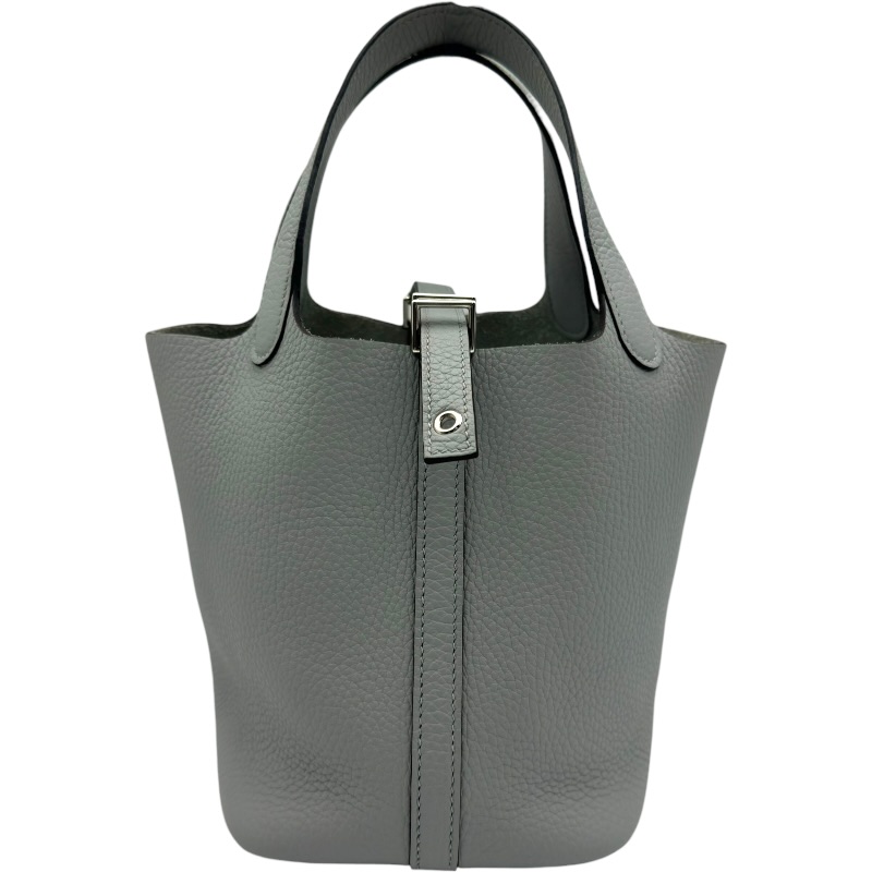エルメス HERMES ピコタンロックPM K刻 ブルーペール シルバー金具 トリヨン レディース ハンドバッグ【中古】 346,950円