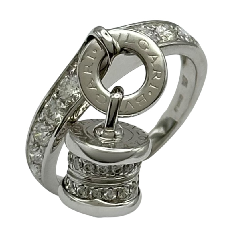 ブルガリ BVLGARI ビーゼロワンエレメントダイヤリング ホワイトゴールド 750 ジュエリー【中古】