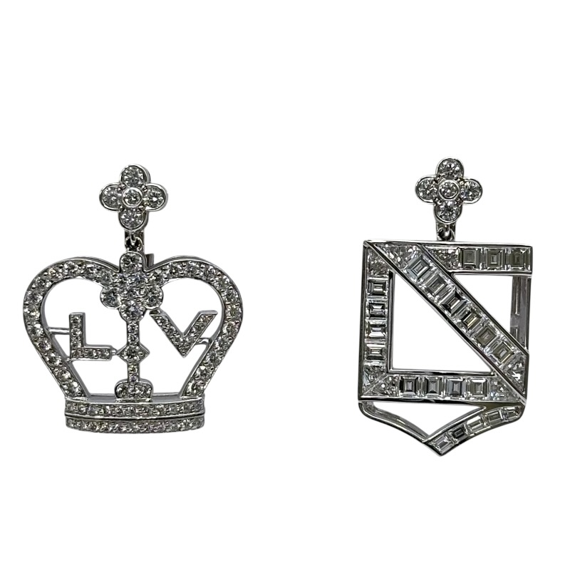 ルイ・ヴィトン LOUIS VUITTON ピアス ホワイトゴールド 750 ジュエリー【中古】