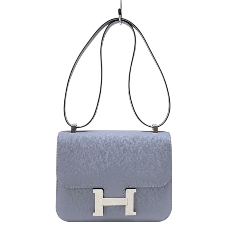エルメス HERMES コンスタンス1 24 K刻印　(2025年製) グリパンタン マットシルバー金具 エプソン レディース ショルダーバッグ【中古】