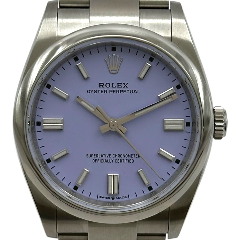 ロレックス ROLEX オイスターパーペチュアル36 126000 ラベンダー ステンレススチール 自動巻き メンズ 腕時計【中古】｜OKURA（おお蔵）店
