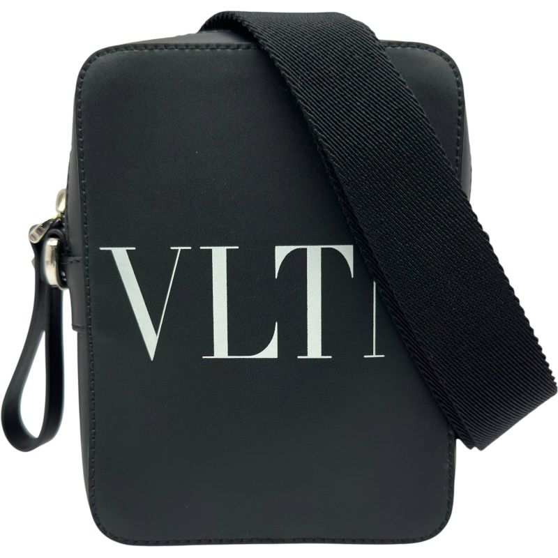 ヴァレンティノ VALENTINO VLTN ショルダーバッグ ブラック シルバー金具 レザー レディース ショルダーバッグ【中古】 40,950円