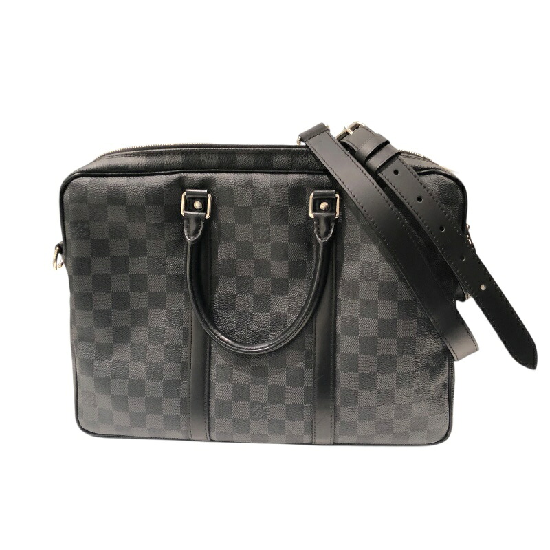 【6/1～ 最大限度30,000円OFFクーポン券！】ルイ・ヴィトン LOUIS VUITTON ポルトドギュマン・ヴォワヤージュ N41125 黒いこと ダミエ・グラフィット メンズ 商行為御徒面子【中古】