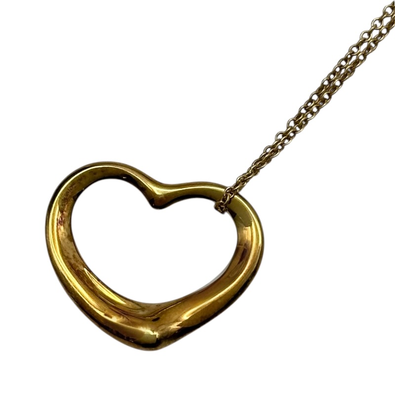 ティファニー TIFFANY＆CO オープンハートネックレス ゴールド 750 ジュエリー【中古】｜OKURA（おお蔵）店