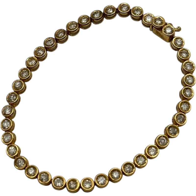 ダイヤモンドブレス ゴールド K18/ダイヤモンド ジュエリー【中古】