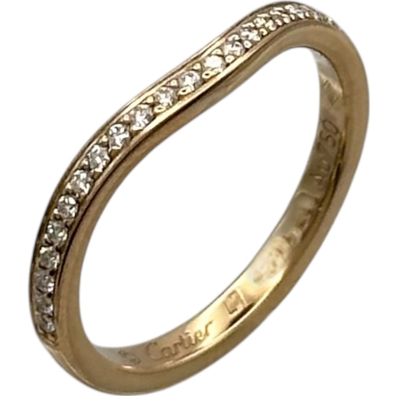 カルティエ Cartier バレリーナリング ピンクゴールド Au750/ダイヤモンド ジュエリー【中古】｜OKURA（おお蔵）店