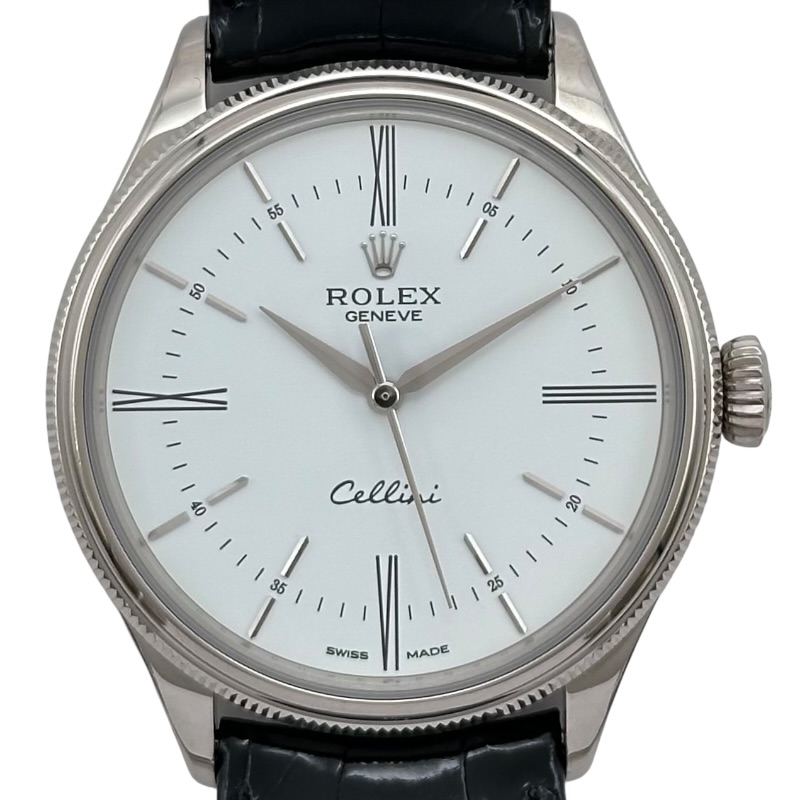 ロレックス ROLEX チェリー二 タイム 50509 ホワイト ホワ
2000
イトゴールド メンズ 腕時計【中古】
