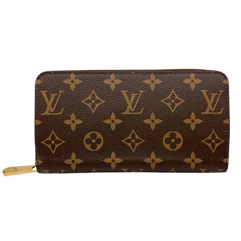 ルイ・ヴィトン LOUIS VUITTON ジッピー・ウォレット M41895 ブラウン/フューシャ　ゴールド金具 モノグラム レディース 長財布【中古】｜OKURA（おお蔵）店 55,550円