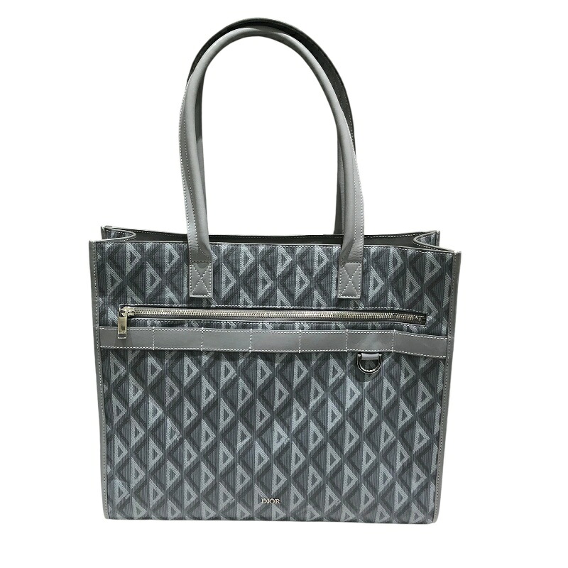 【6/1～ 最大限度30,000円OFFクーポン券！】クリスチャン・ディオール Christian Dior サファリトート 薄墨色 メンズ トートバッグ【中古】