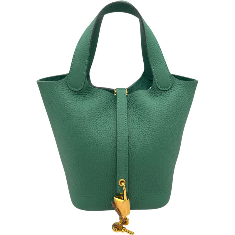 エルメス HERMES ピコタンロック PM W刻印 (2024年製) ヴェールモワイヤン ゴールド金具 トリヨンクレマンス レディース ハンドバッグ【中古】|OKURA(おお蔵)店
