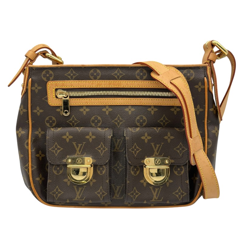 ルイ・ヴィトン LOUIS VUITTON ハドソンGM M40045  赤銅色 モノグラム帆布 レディース ショルダーバッグ【中古】