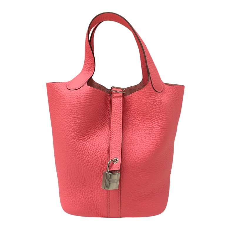 エルメス HERMES ピコタンロックPM W刻 ローズアザレ シルバー金具 トリヨンクレマンス レディース ハンドバッグ【中古】|OKURA(おお蔵)店