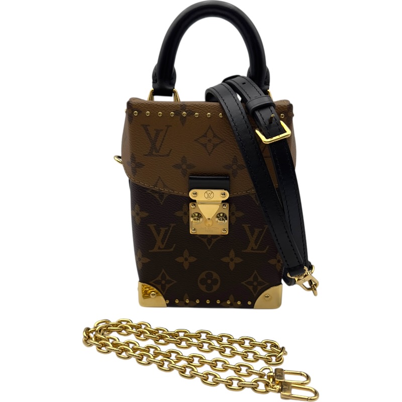 ルイ・ヴィトン LOUIS VUITTON 写真機ボックス席 M82465 赤銅色 モノグラム・リバース レディース 余分の物御徒面子【中古】 その他-バッグ・小物・ブランド雑貨