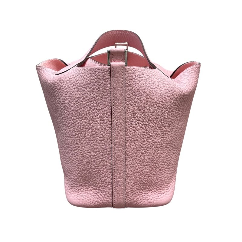 エルメス HERMES ピコタンロックPM W刻印 ローズサクラ&times;SV金具 トリヨンクレマンス レディース ハンドバッグ【中古】｜OKURA（おお蔵）店
