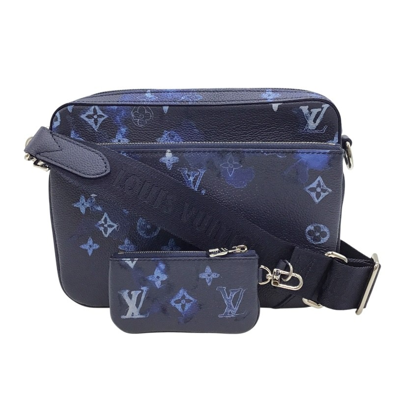 ルイ・ヴィトン LOUIS VUITTON トリオ・メッセンジャー M57840 ウォーターカラー SV金具 モノグラムキャンバス メンズ ショルダーバッグ【中古】