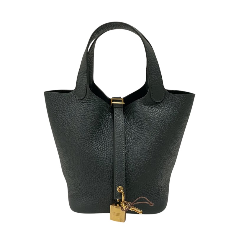 エルメス HERMES ピコタンロックPM K刻 ヴェールマングローブ ゴールド金具 トリヨンクレマンス レディース ハンドバッグ【中古】｜OKURA（おお蔵）店